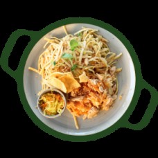 vegetarische kip in pangang bami goreng